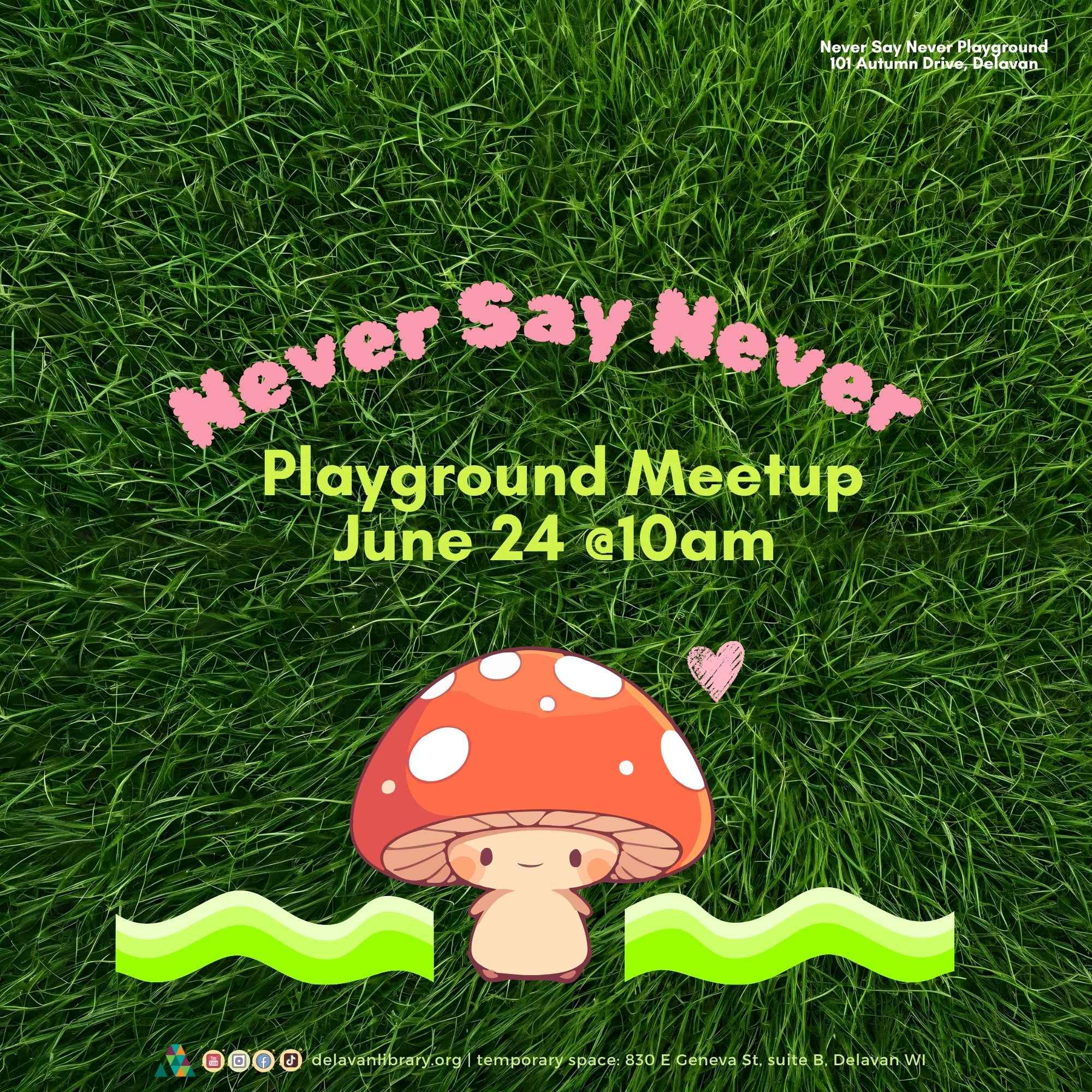 Never Say Never Playround Meetup!