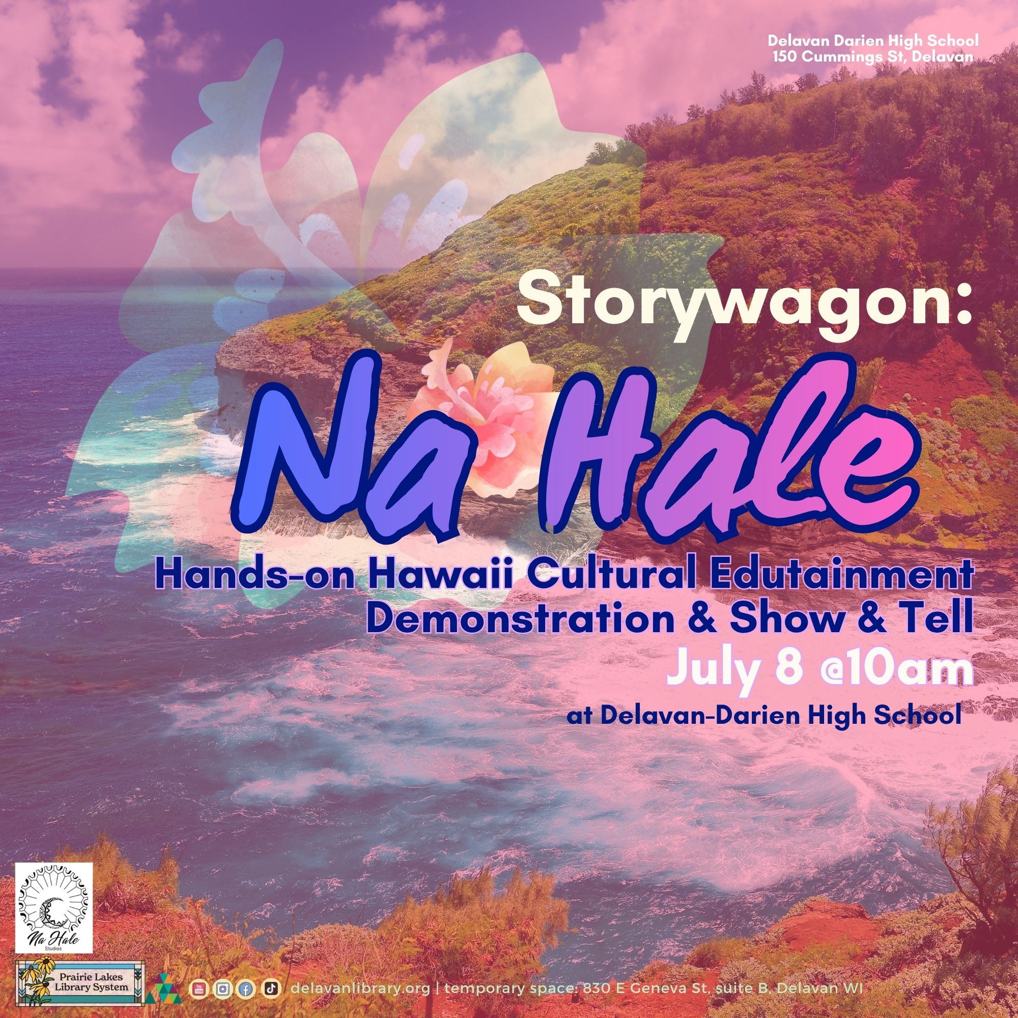 Storywagon Na Hale, a hands-on Hawaii cultureal demonstration with DPL. 