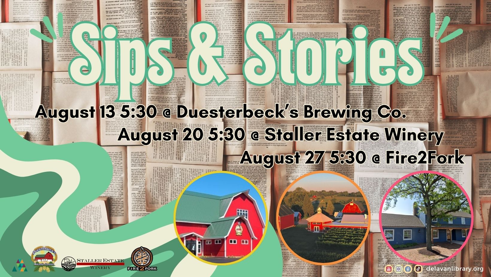 Sips & Stories adult story time series
