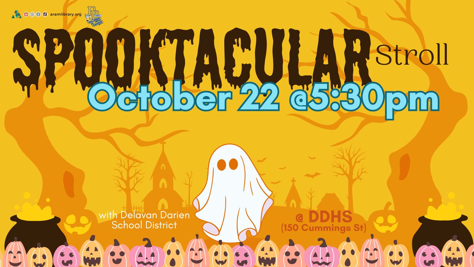 APL Event Spooktacular Stroll with Delavan Darien High School on October 22 @5:30pm. 
