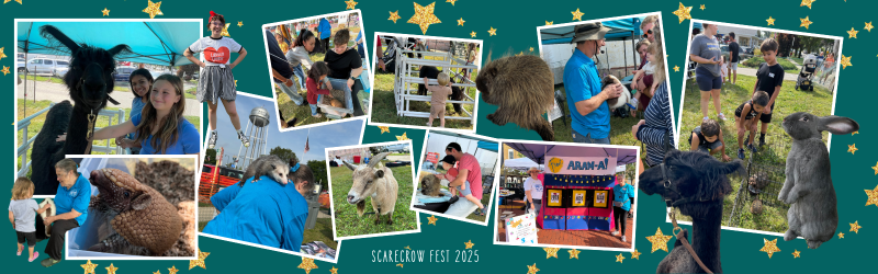 Assorted pictures from of our community at Scarecrow Fest 2025.