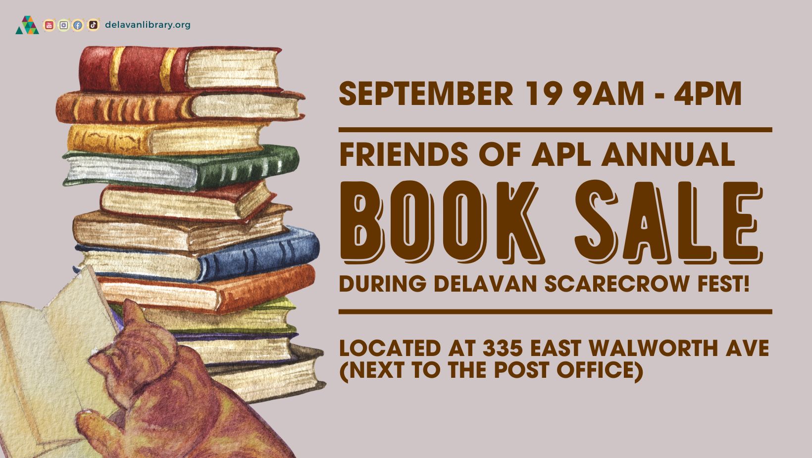 Friends of the Library Annual Book Sale at Scarecrow Fest